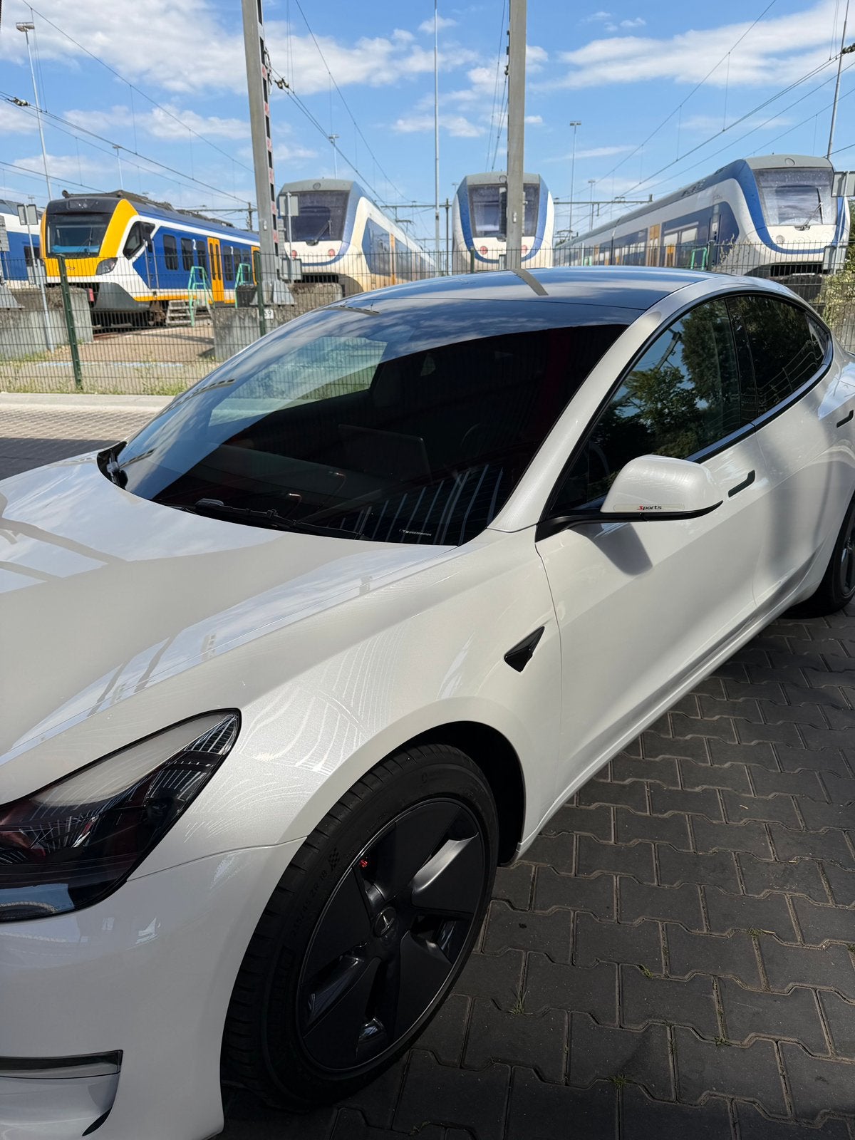 Tesla model 3 Longe Range AWD -498-Pk Warmtepomp en Garantie, Automaat, Wit, Vierwielaandrijving, Particulier