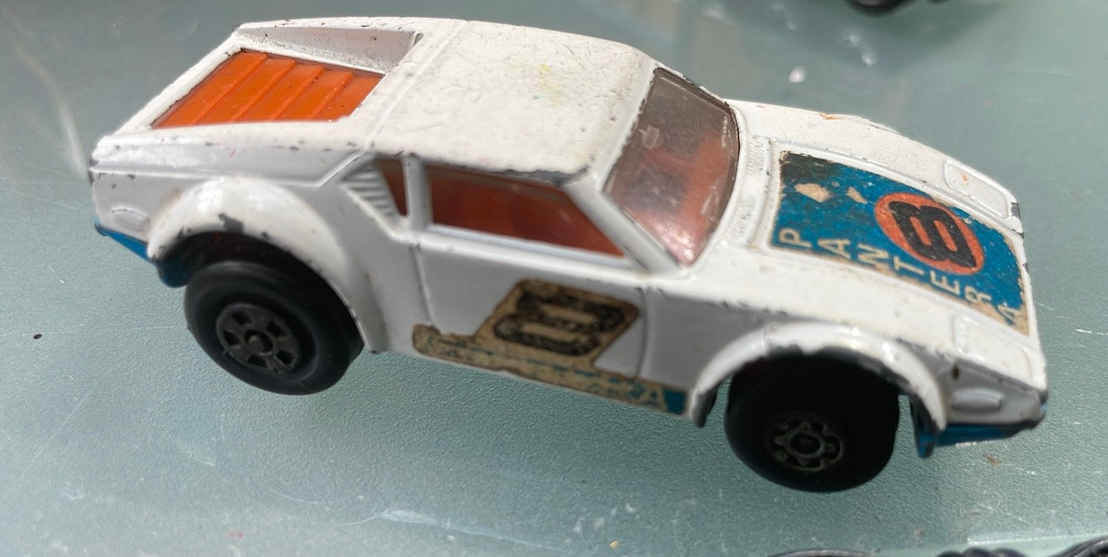 Matchbox 1975 nr 8 DE TOMASO PANTERA, Ophalen of Verzenden, Gebruikt