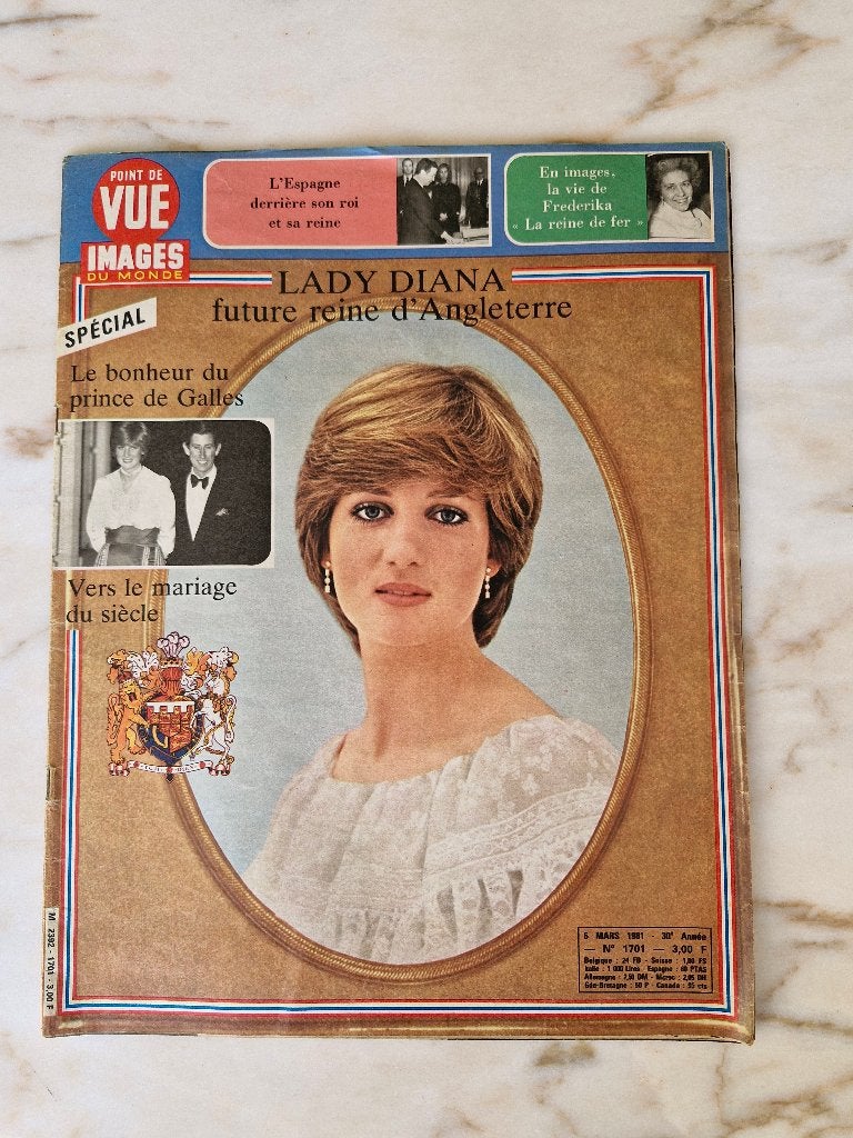 Point de Vue Images du Monde - 4x Lady Diana & Prins Charles, Ophalen of Verzenden, Gelezen