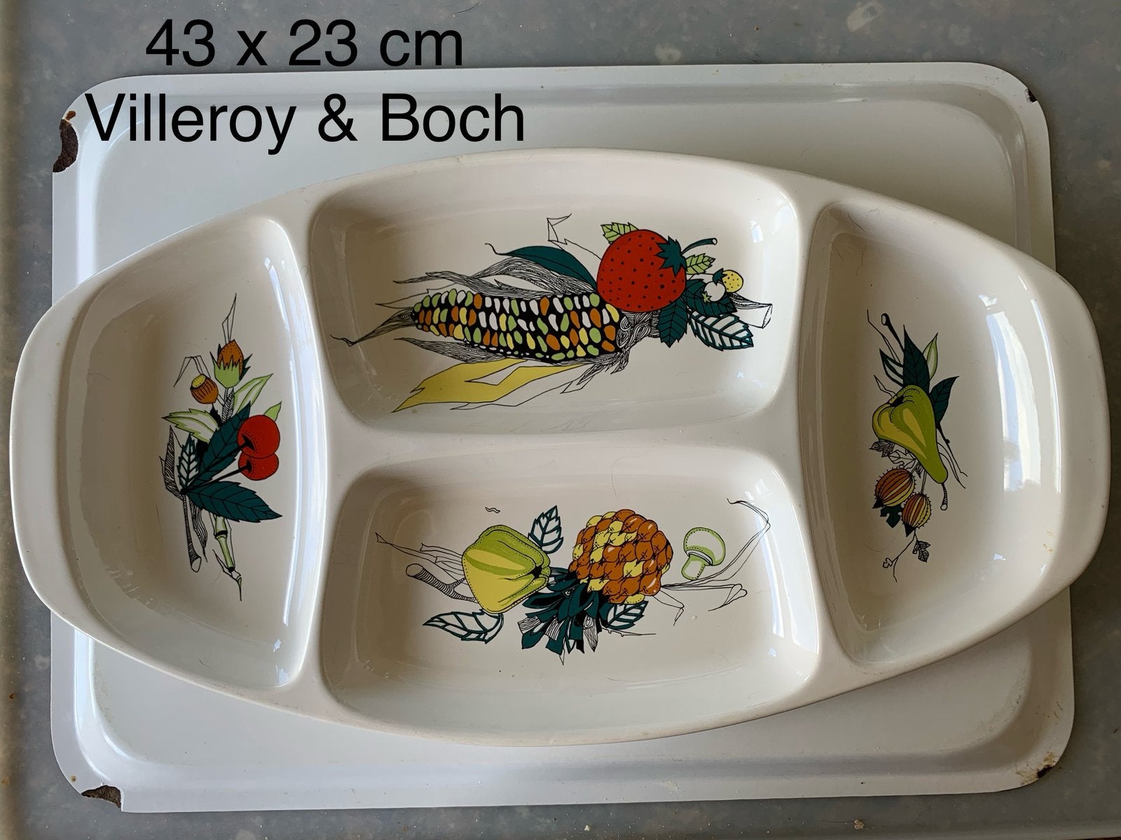 Plat apéro Villeroy & Boch. Années ‘60, Ophalen, Minder dan 50 cm, Minder dan 50 cm, Vintage