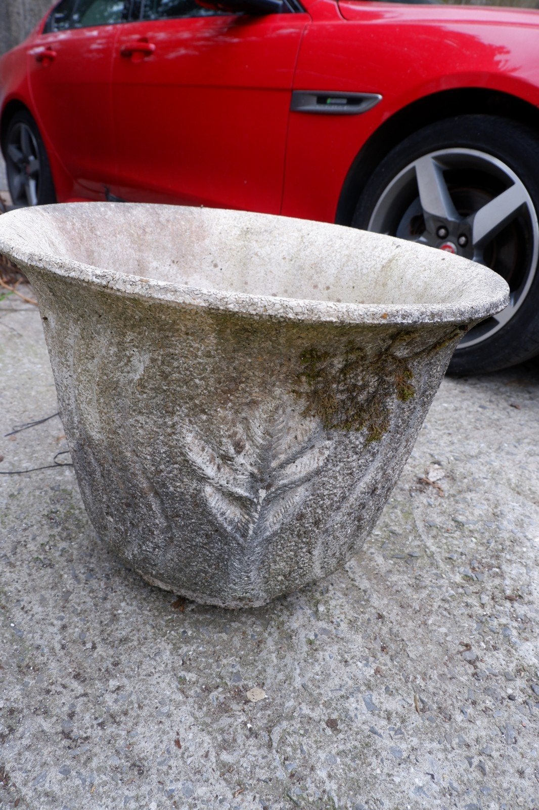 Lot de 8 jardinières en béton