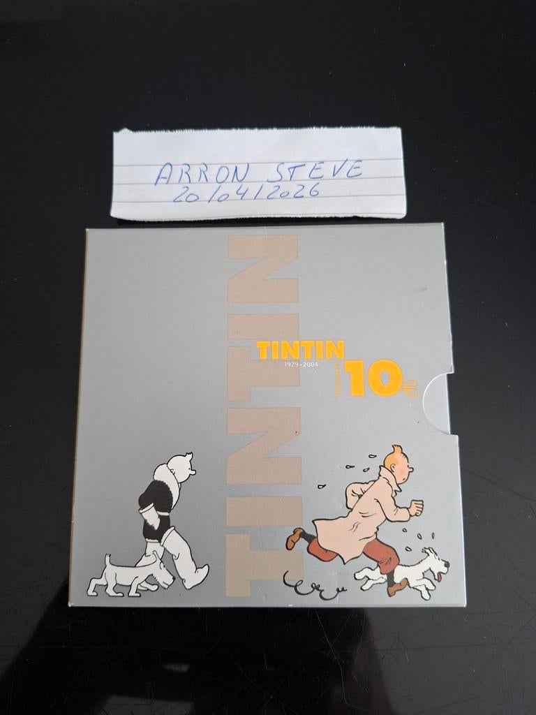 Belgique 10 euros Tintin 2004, Timbres & Monnaies, Argent, Belgique, Enlèvement, 10 euros