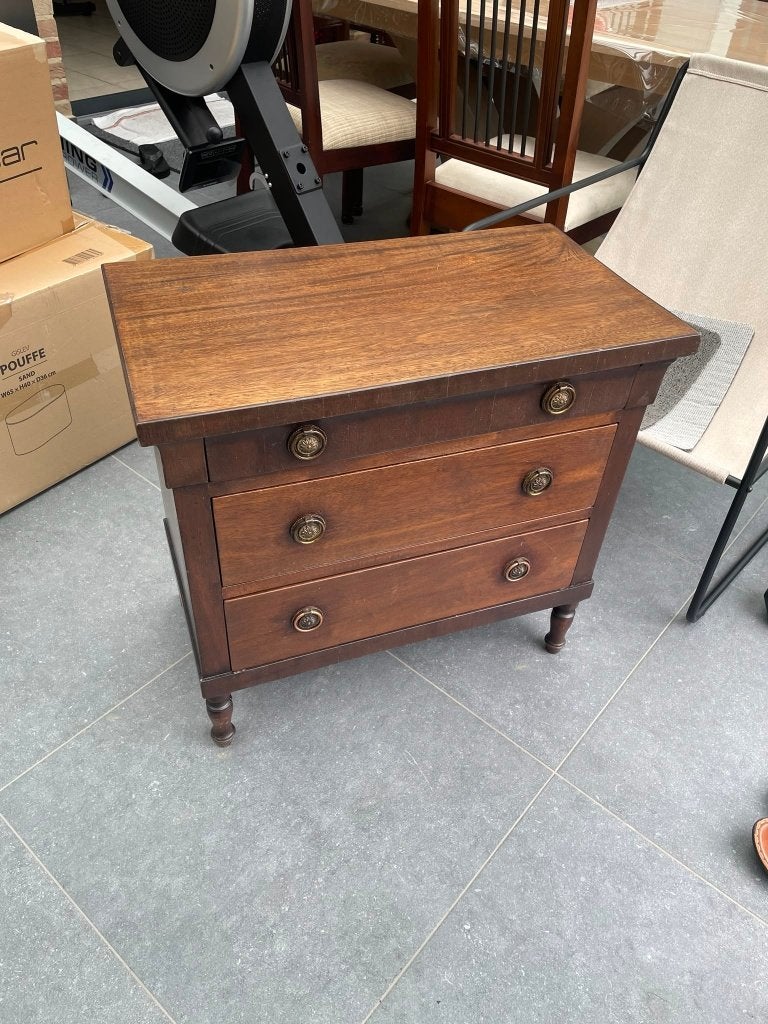 Commode en bois du Kenya, Maison & Meubles, 3 ou 4 tiroirs, 25 à 50 cm, Bois du Kenya, Moins de 100 cm