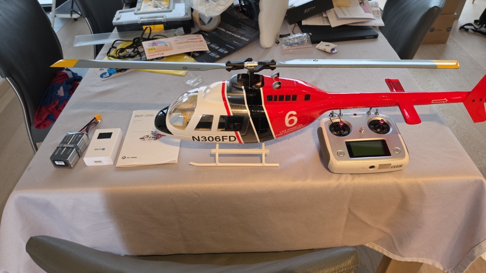 Bell 206 gps heli, Hobby en Vrije tijd, Modelbouw | Radiografisch | Helikopters en Quadcopters, Ophalen of Verzenden