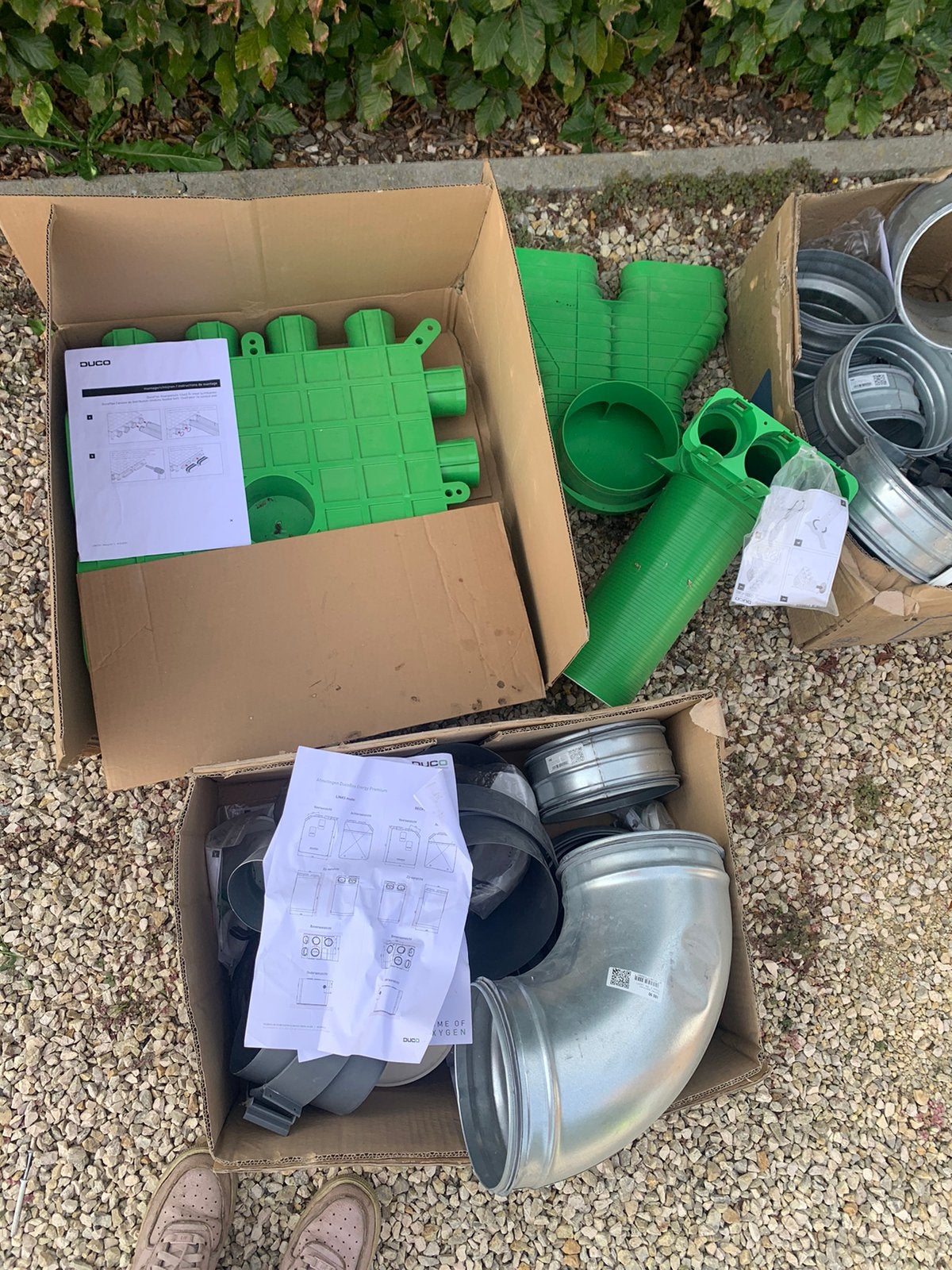 Onderdelen Duco ventilatiesysteem, Ophalen, Nieuw