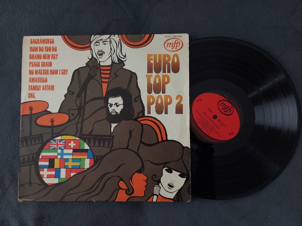 Vinyle 33t. Euro top 2. (12 titres), Enlèvement, Utilisé, Pop