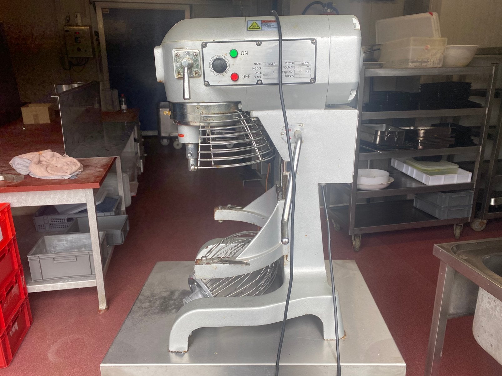Mixer bakkerij 20l, Ophalen