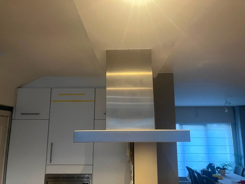 Dampkap BI NOVY Flat'line 7640, Ophalen, Zo goed als nieuw, Eilandschouwkap, Vrijstaand