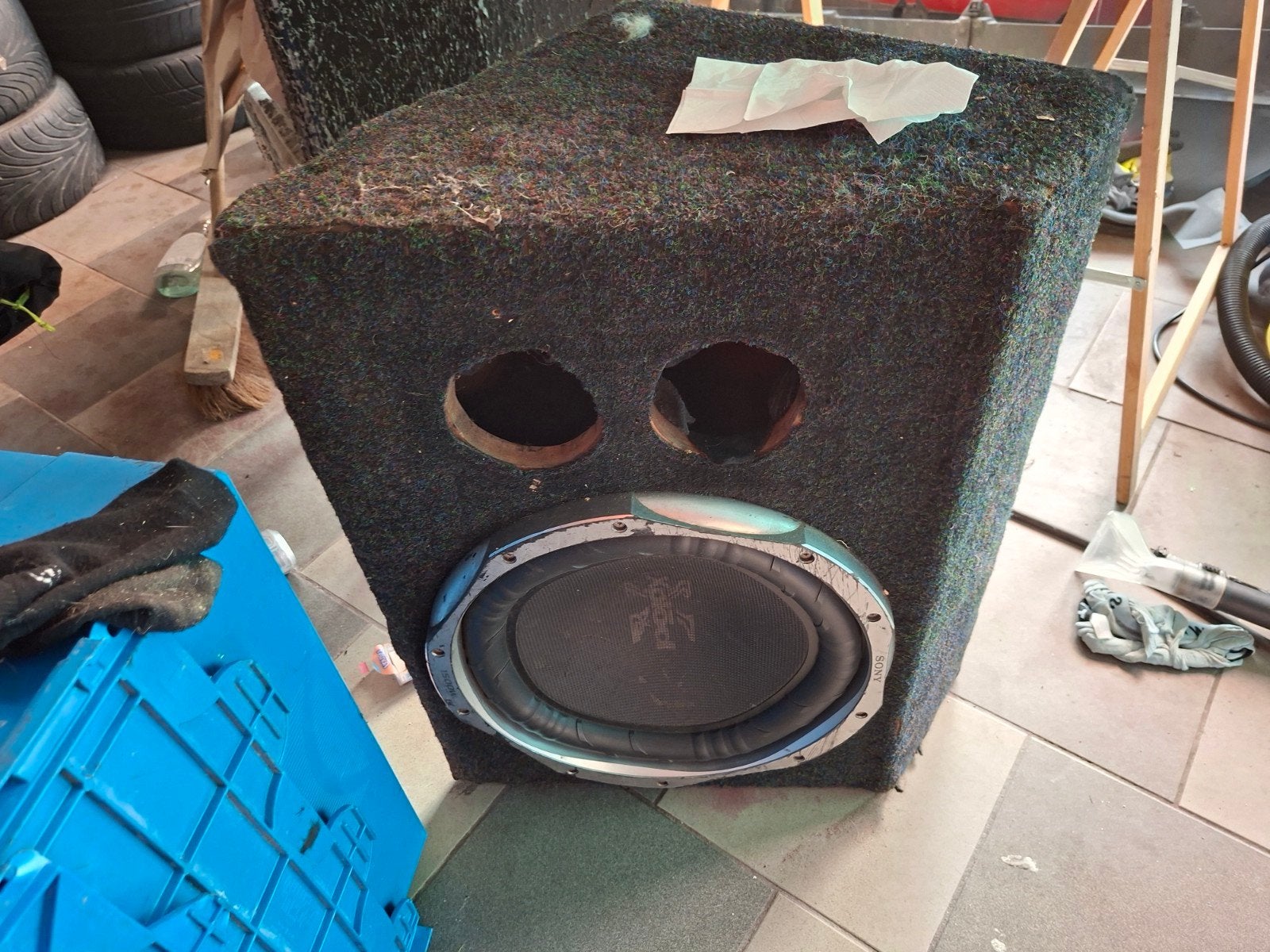 subwoofer 38cm, Enlèvement, Utilisé
