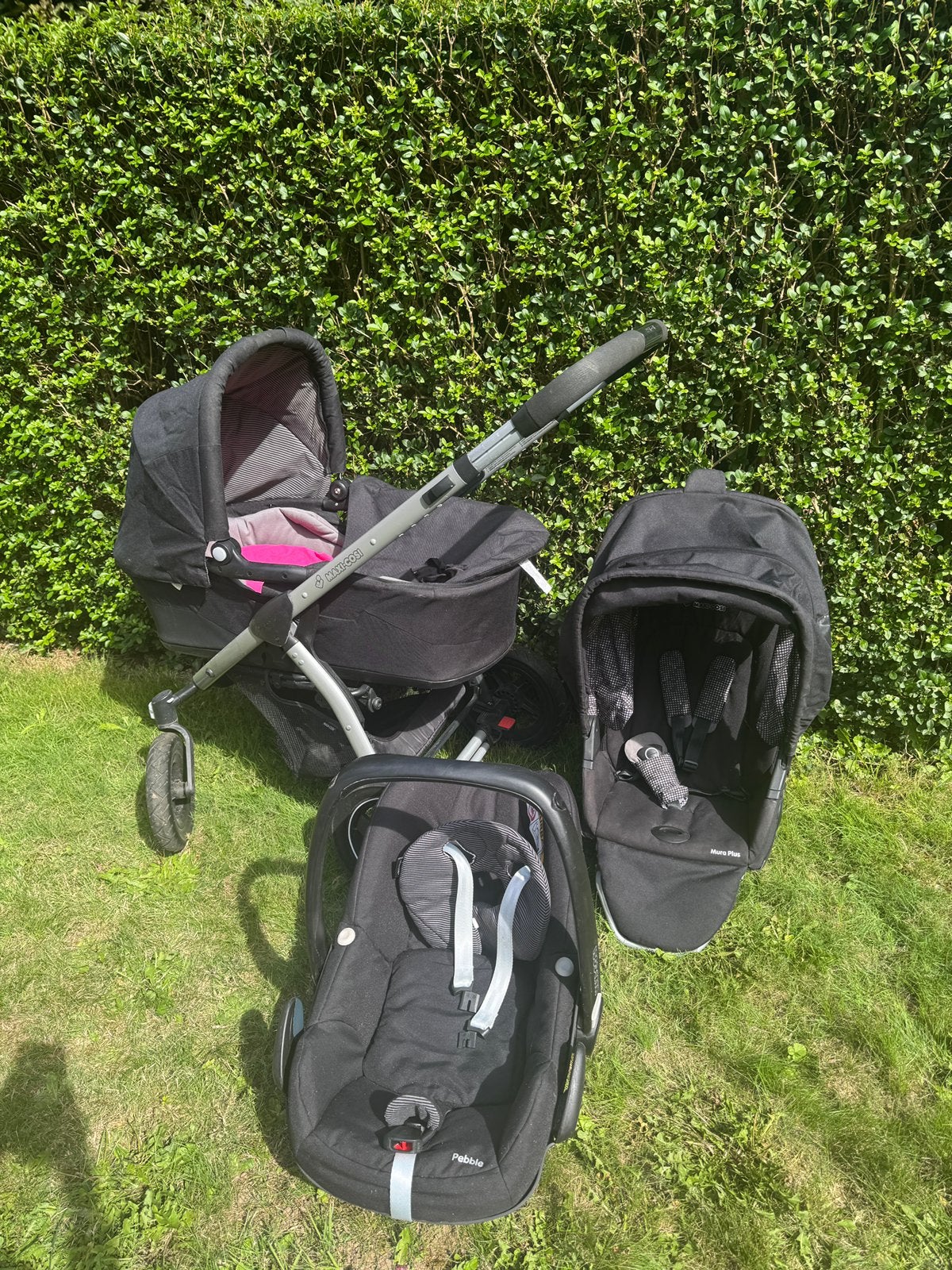 Trio pousettes, Enlèvement, Utilisé, Poussette, Maxi-Cosi