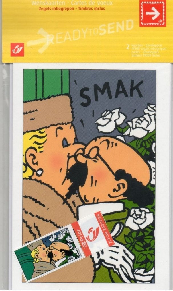 Cartes de voeux Tintin / Kuifje sous blister, Enlèvement, Tintin