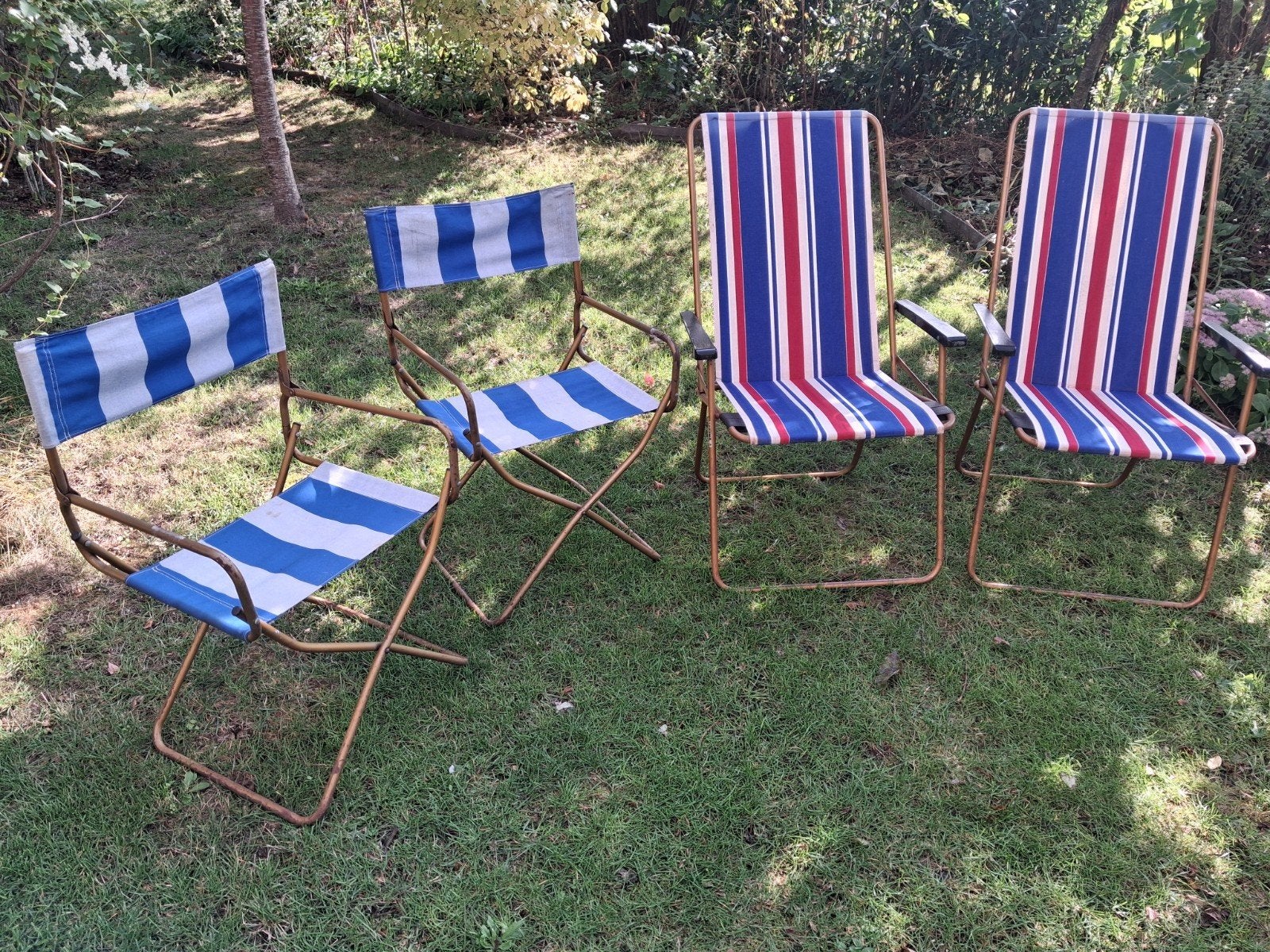 Authentieke Vintage Franse Campingstoelen Lafuma & Solar, Ophalen of Verzenden