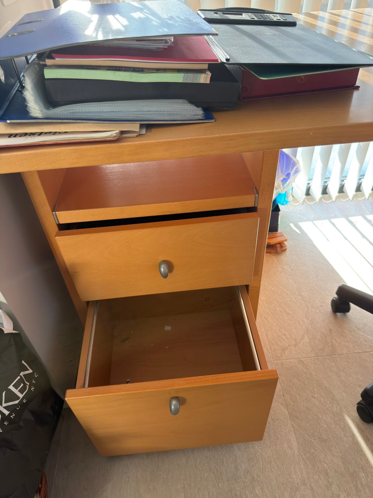 Joli bureau avec chaise, Scandinave, Enlèvement, Bois, 81 cm
