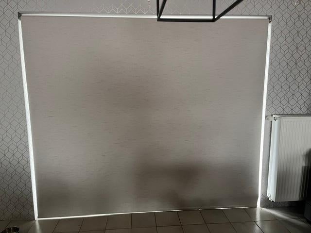 verduisterend rolgordijn voor schuifraam maatwerk heytens, Huis en Inrichting, Stoffering | Gordijnen en Lamellen, Ophalen, 200 cm of meer