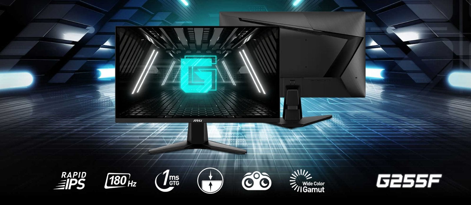 MSI G255F-gamingmonitor, Computers en Software, Monitoren, IPS, Kantelbaar, Full HD, Zo goed als nieuw