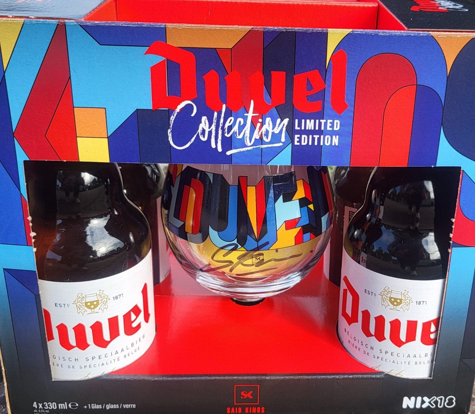Duvel Box gesigneerd door ontwerper Said Kinos, Envoi, Duvel