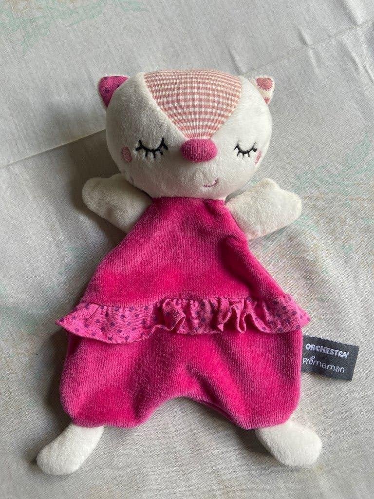 Doudou rose/blanc, Enlèvement ou Envoi, Neuf