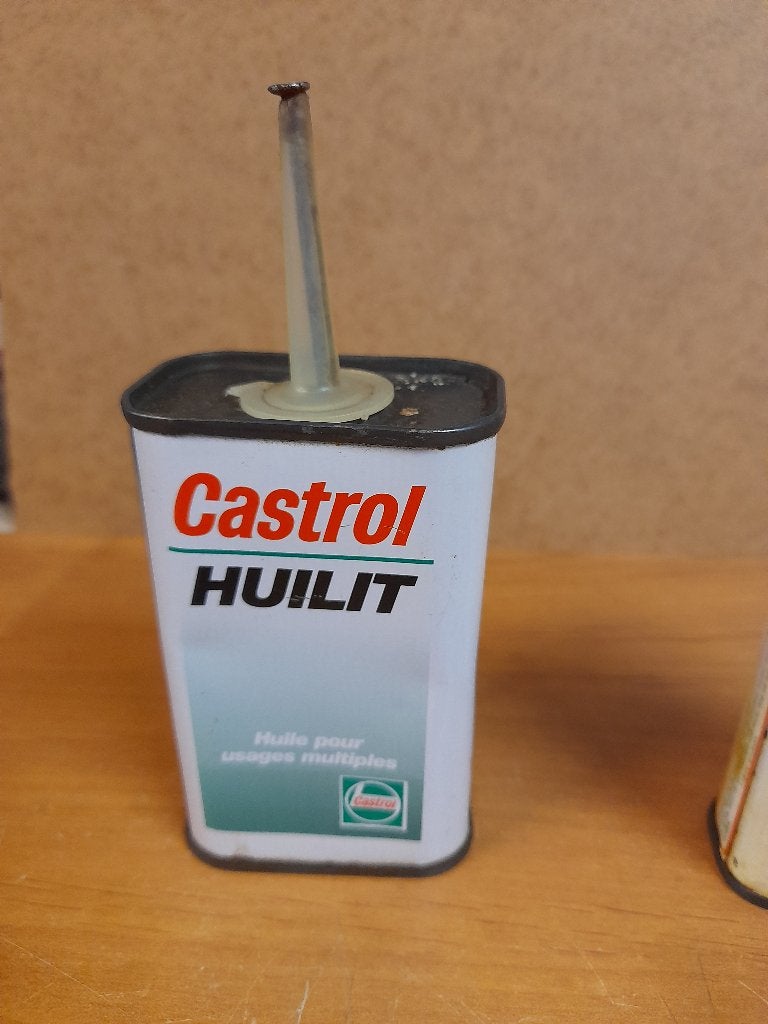 ancienne burette huile vide castrol huilit, Enlèvement ou Envoi, Utilisé, Autres types