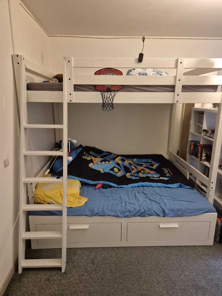 Hoogslaper Ikea Stora (15cm verlaagd), Enfants & Bébés, Chambre d'enfant | Lits superposés & Lits mezzanines, Enlèvement, Utilisé