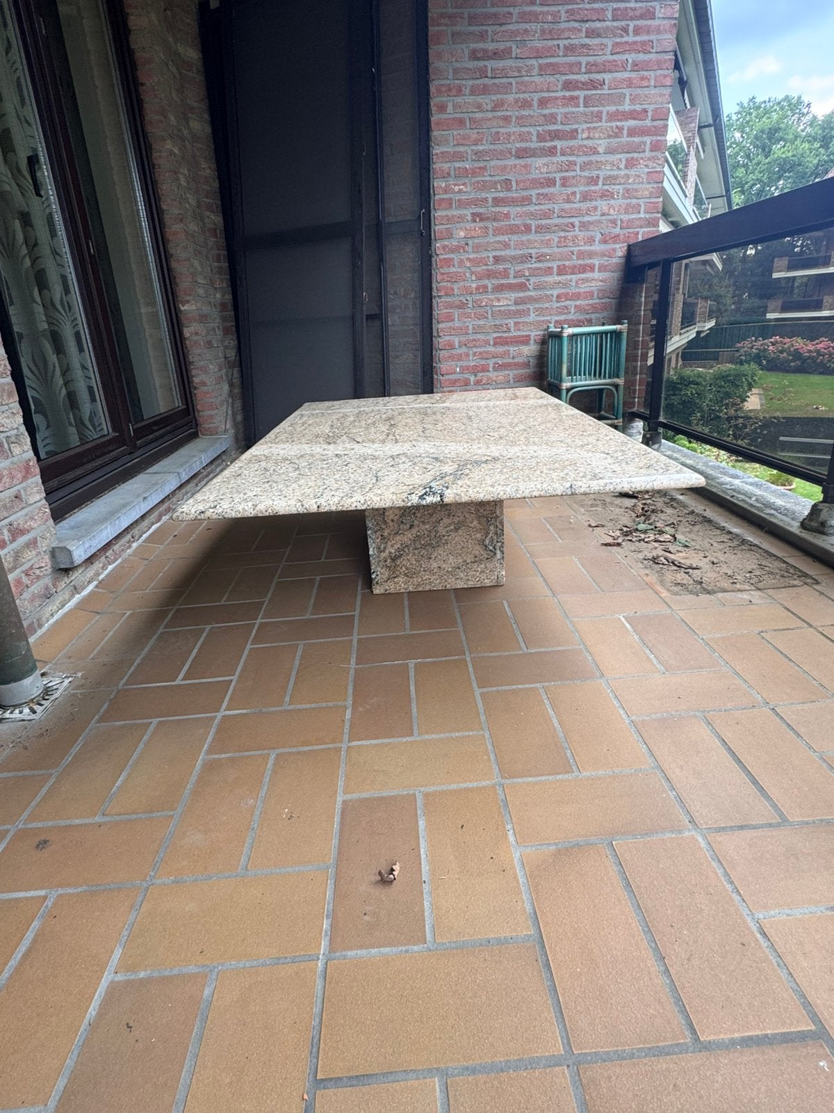 Salontafel beige graniet, Huis en Inrichting, Ophalen, Zo goed als nieuw