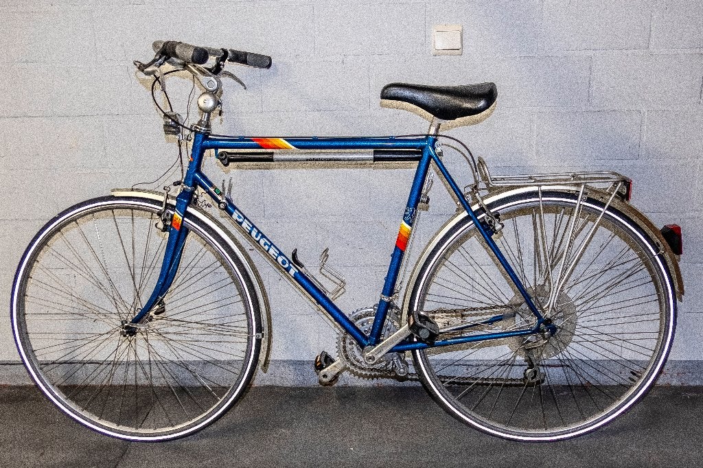 Vintage trekking fiets Peugeot, Gebruikt, 15 tot 20 versnellingen, Schijfrem, Ophalen