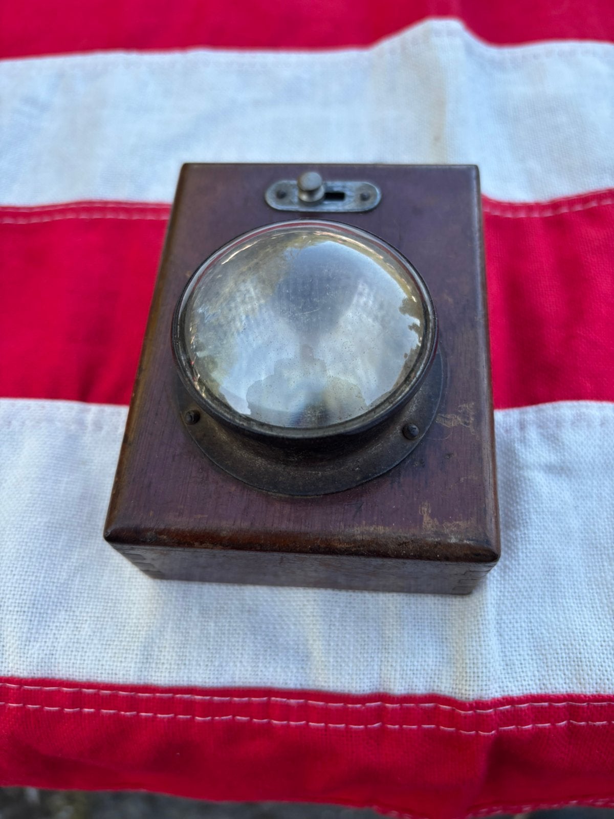 Lampe de poche de tranchée en bois ww1, Collections, Enlèvement ou Envoi