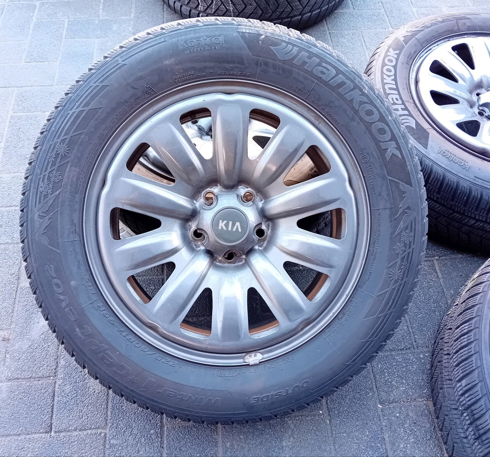 Jantes d'hiver Kia Sportage TPMS 17 pouces 5X114 7&5mm ❄️, Enlèvement, Utilisé, Opel