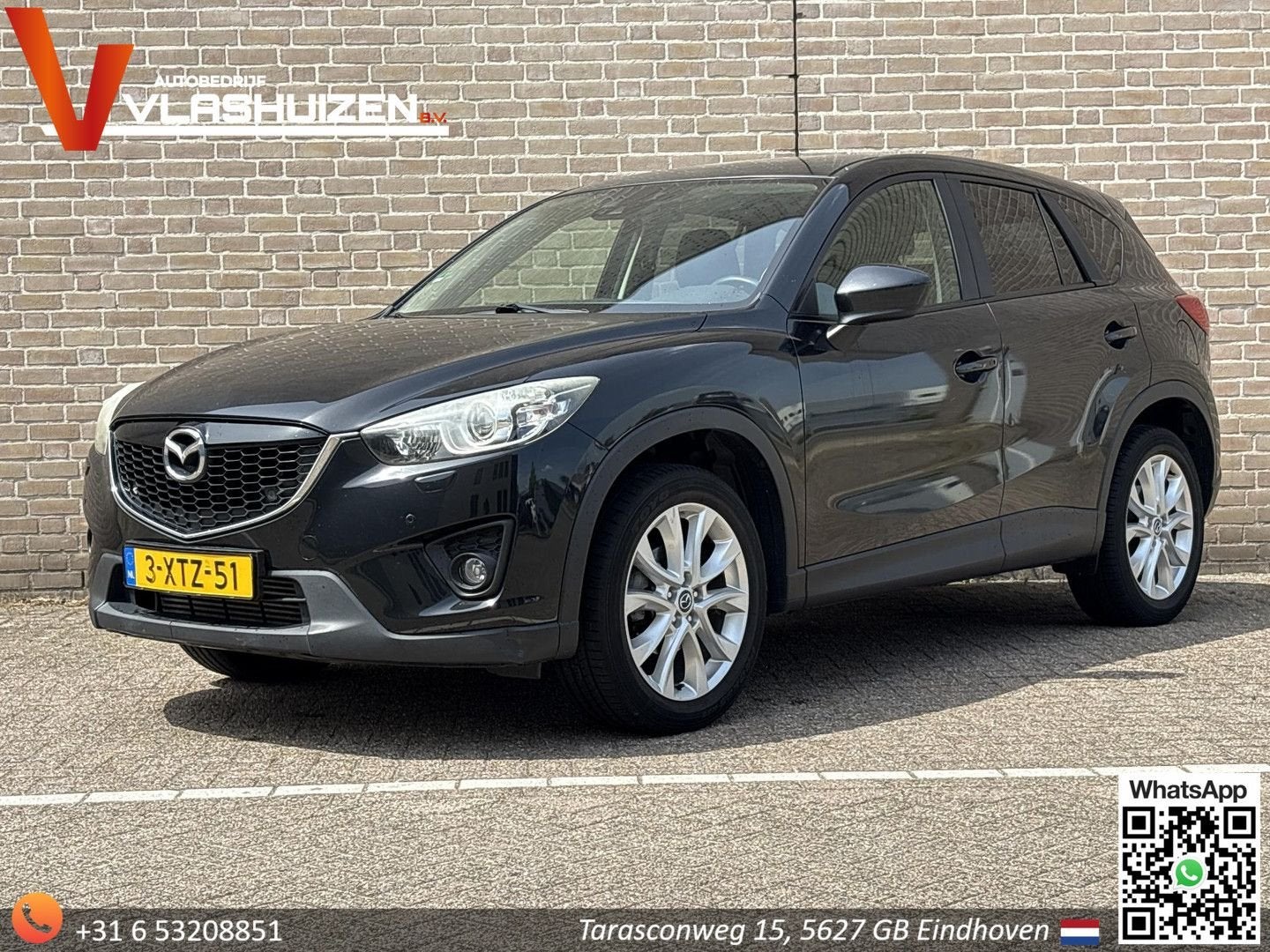 Mazda CX-5 2.2D HP GT-M 4WD Automaat | Leder | Climate | Cru, Autos, Mazda, 144 g/km, Achat, Entreprise, Noir