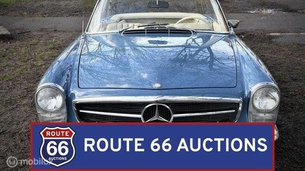 Mercedes-Benz 280 SL Pagode | 1968 | Route 66 Auctions, Auto's, Oldtimers, Zwart, Mercedes-Benz, Bedrijf, Handgeschakeld
