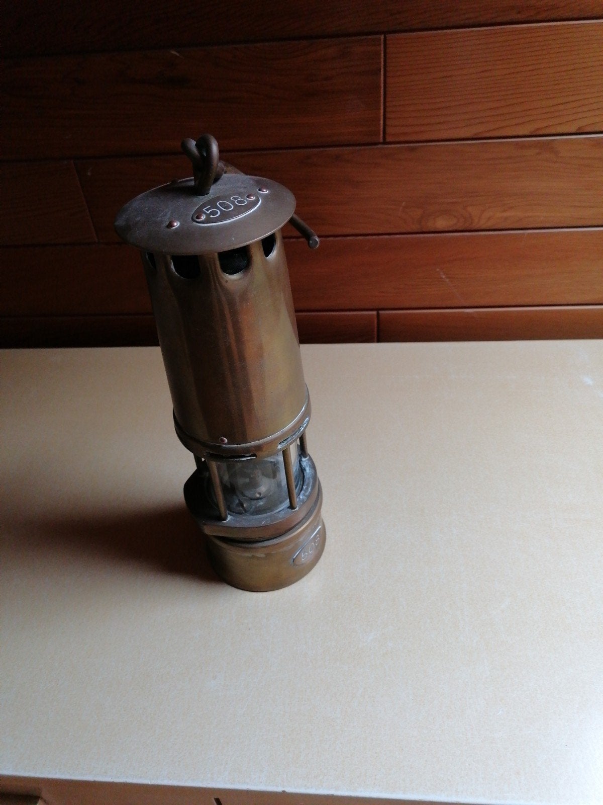 koperen mijnlamp, Ophalen, Koper