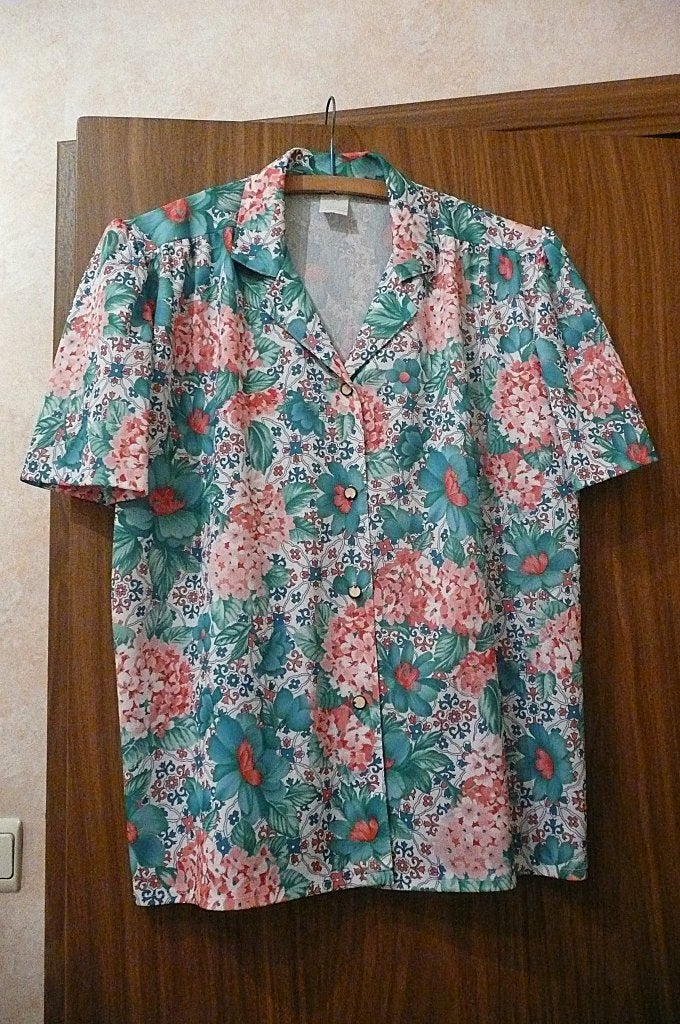 Blouse fleurie - taille 46/48, Kleding | Dames, Ophalen