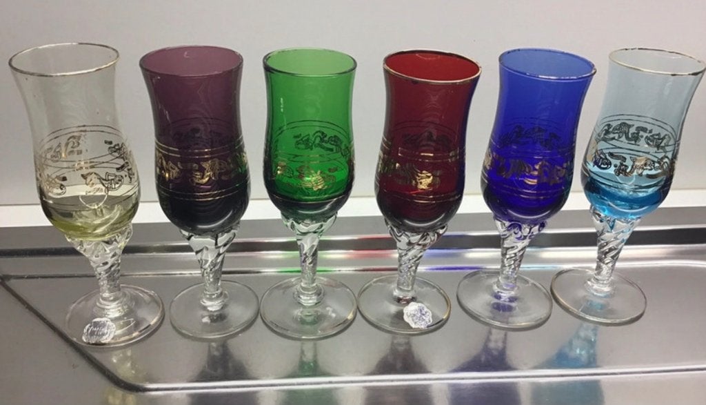 Vintage druppelglaasjes, Antiek en Kunst, Ophalen of Verzenden