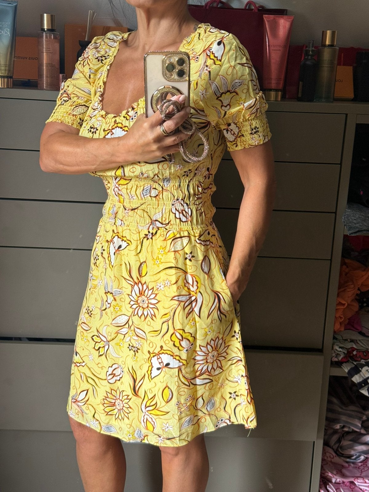 Nieuw met tagwaarde 245€ Jurk The Kooples in maat 38, Kleding | Dames, Jurken, Ophalen of Verzenden, Nieuw, Geel