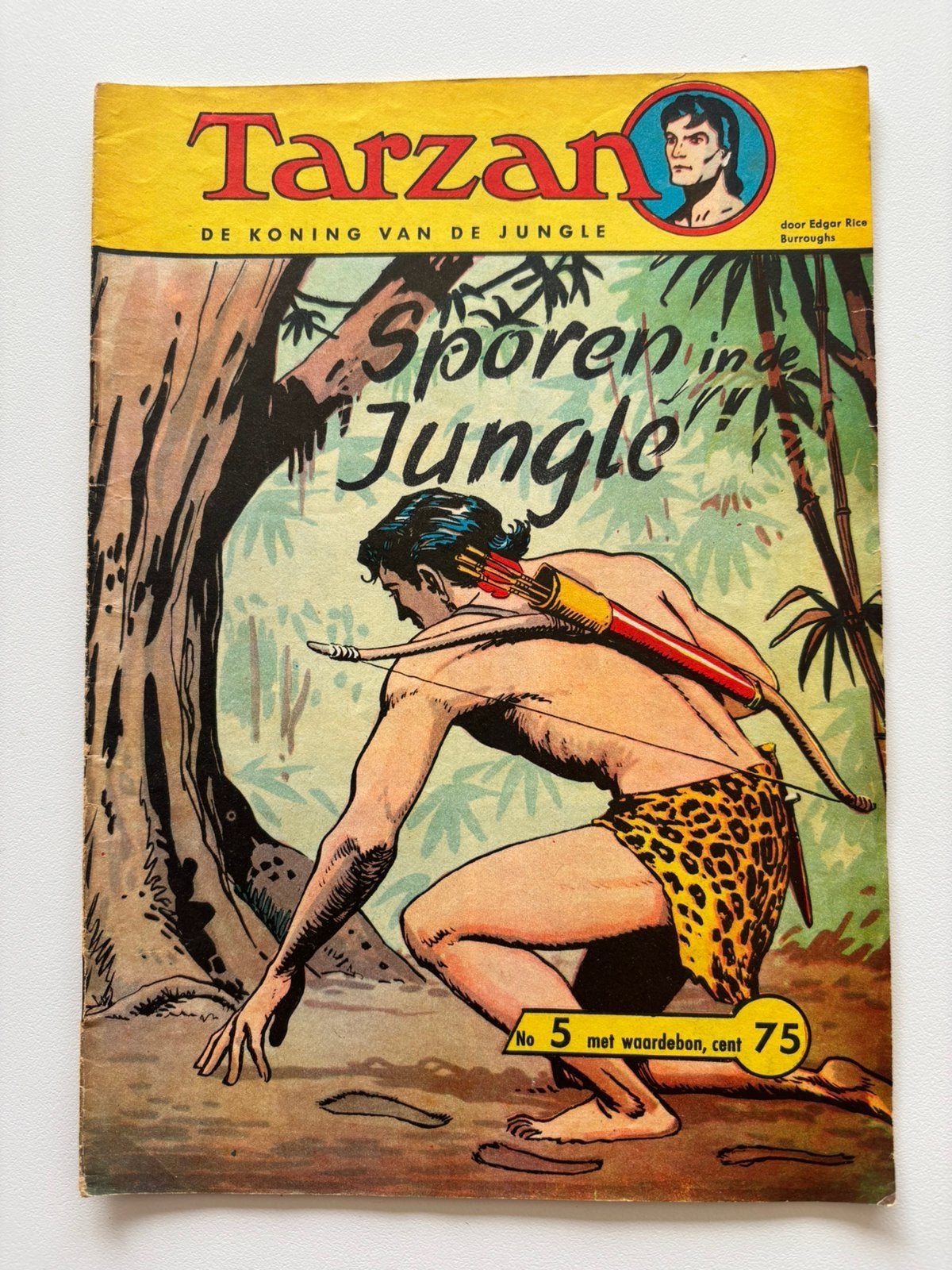 Tarzan strip nr 5 Sporen in de jungle, Eén comic, Ophalen, Gelezen