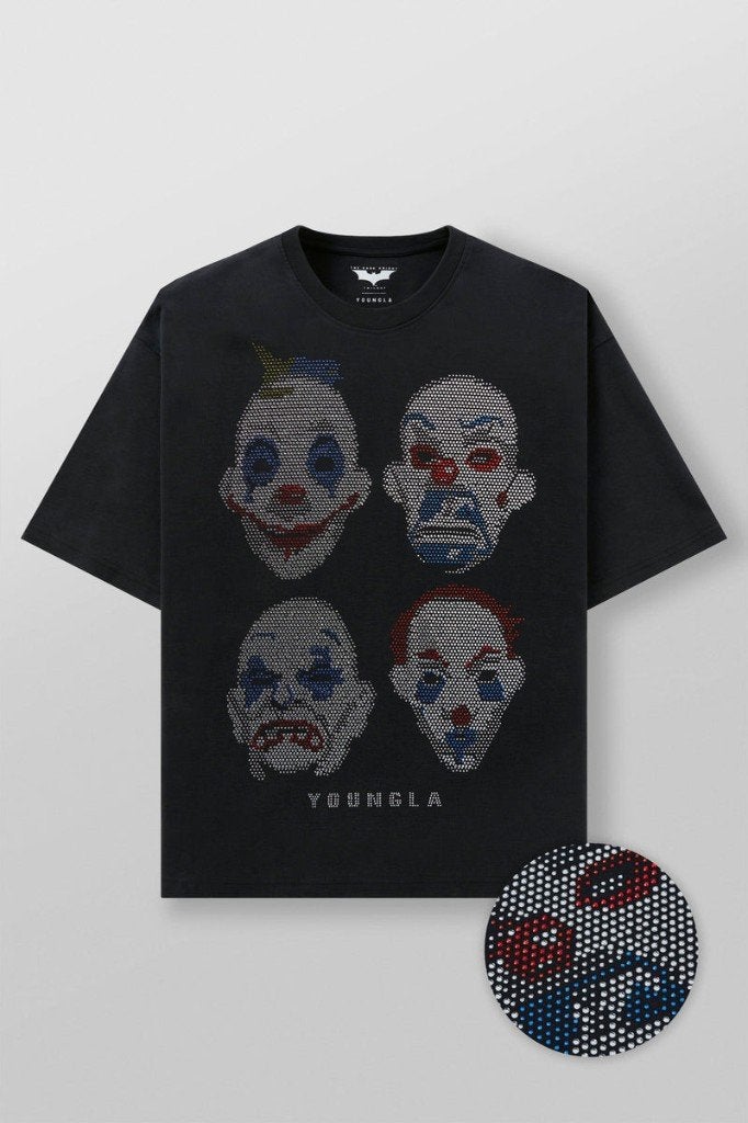 YOUNGLA x BATMAN  'Clowns R', Kleding | Heren, Youngla, Maat 48/50 (M), Zwart, Nieuw