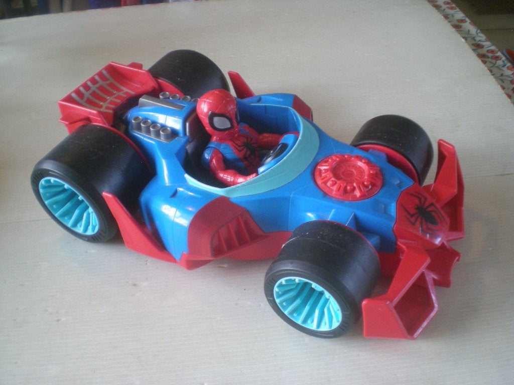 spiderman in wagen, Ophalen of Verzenden, Zo goed als nieuw