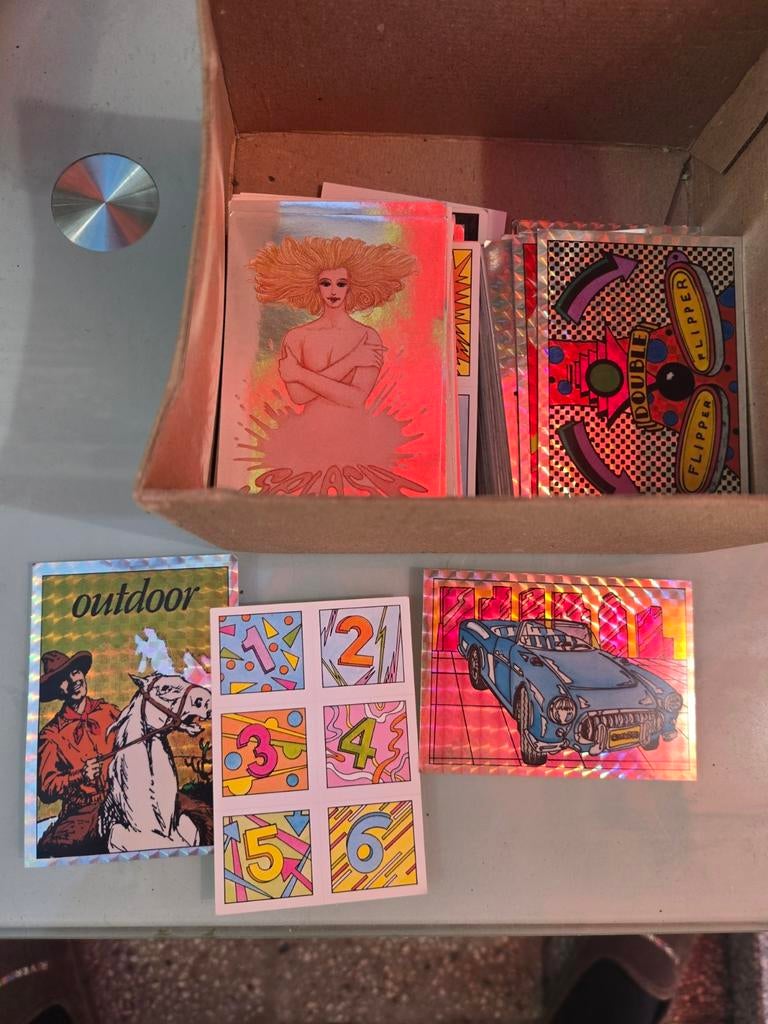 Autocollants Panini vintage 1987, environ 200., Enlèvement, Comme neuf, Autocollant