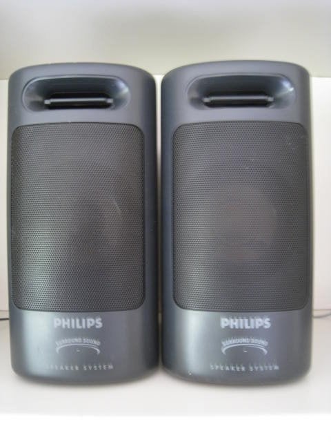 2 luidsprekers Philips, Surround Sound Speaker Systm., Enlèvement, Philips