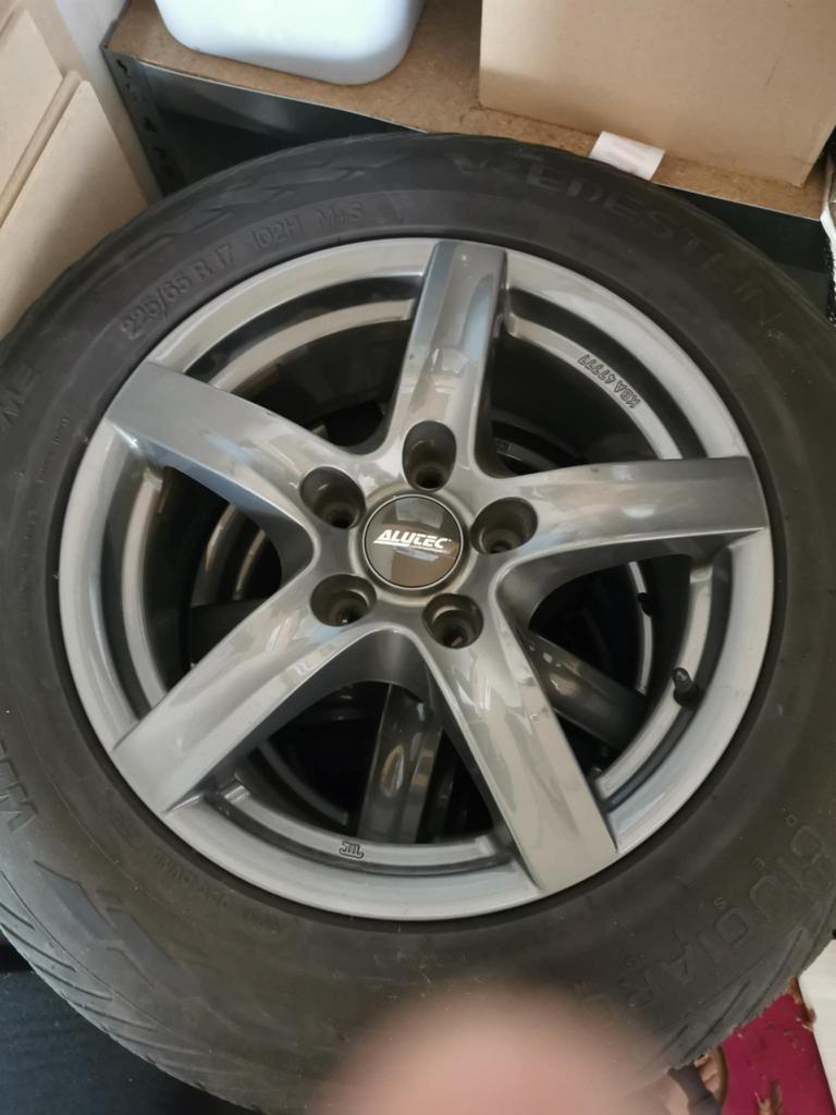 Velgen met winterbanden, Auto-onderdelen, Ophalen, Velg(en), 17 inch, Winterbanden