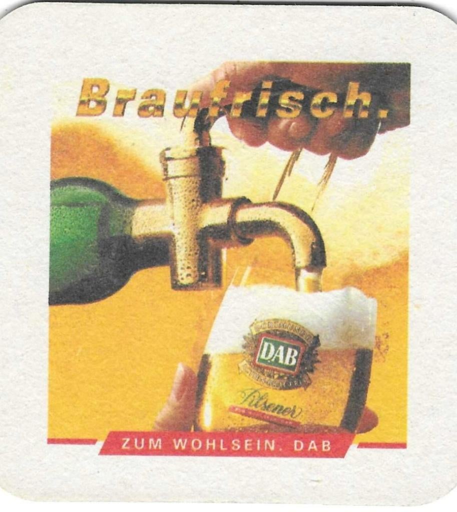 bierviltje 1st Dab braufrisch, Verzamelen, Biermerken, Verzenden