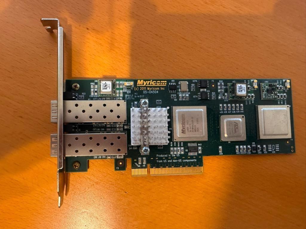 Carte Reseau 2x SFP+ (10gb) Myricom - 10G-PCIE2-8C2-2S, Informatique & Logiciels, Cartes réseau, Comme neuf, Interne, Enlèvement ou Envoi