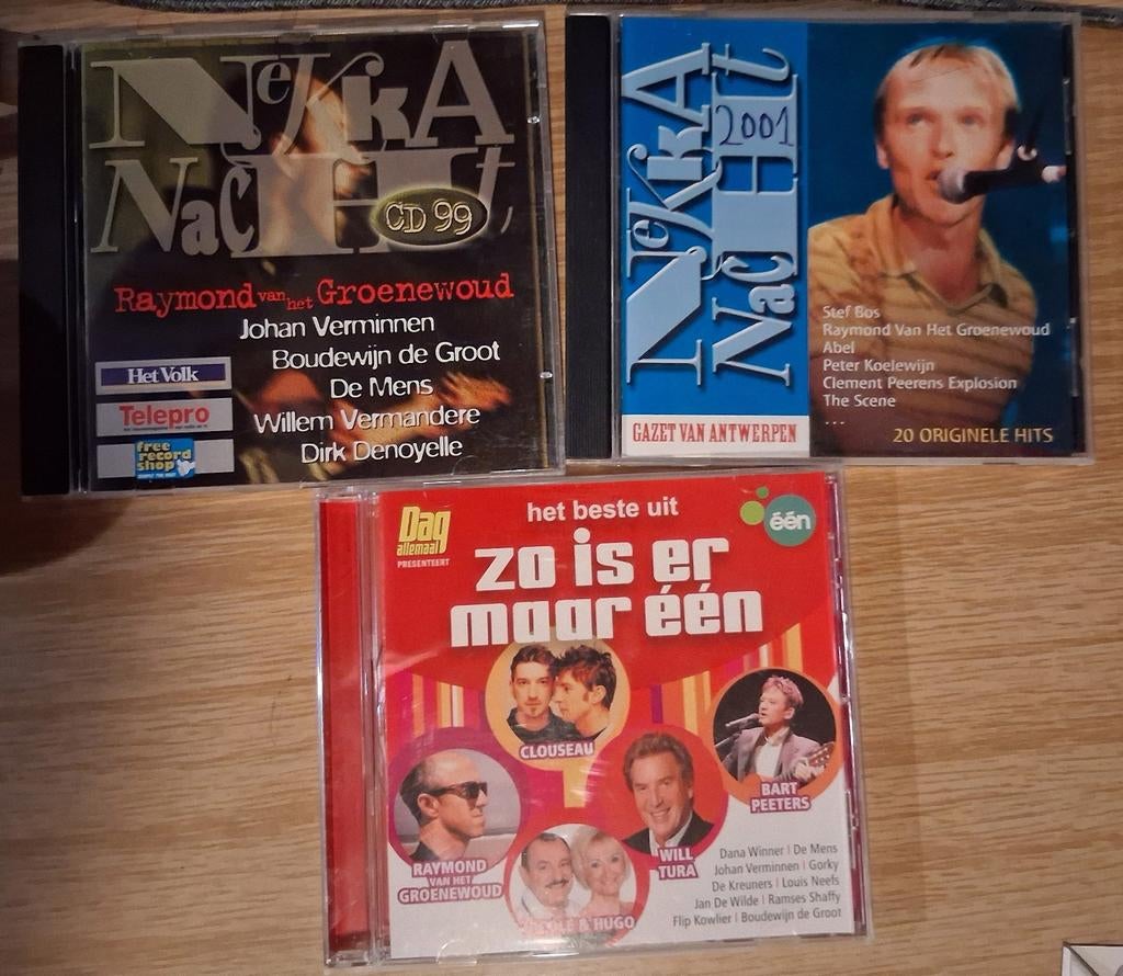 3 verzamel-cd's Nekka nacht, Zo is er maar 1, Enlèvement ou Envoi, Comme neuf, Pop