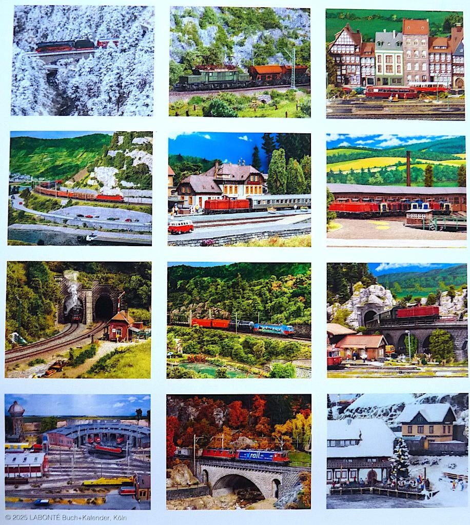 Kalender voor modeltreinen 2026, Verzamelen, Spoorwegen en Tram, Nieuw, Trein, Schaalmodel, Ophalen of Verzenden