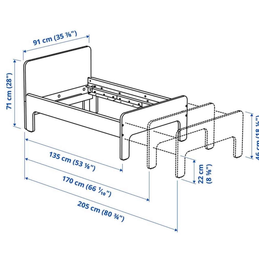 Slakt + Innerlig ( meegroeibed + matras), Ophalen, Zo goed als nieuw