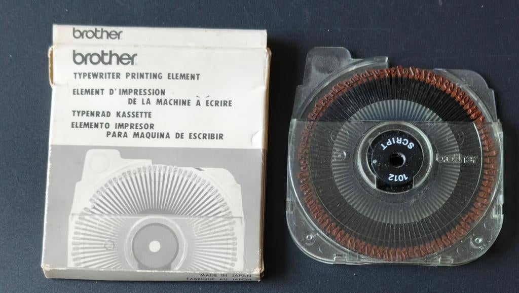 Brother typmachine letterwiel / letterschijf French 20, Diversen, Typemachines, Gebruikt, Ophalen of Verzenden