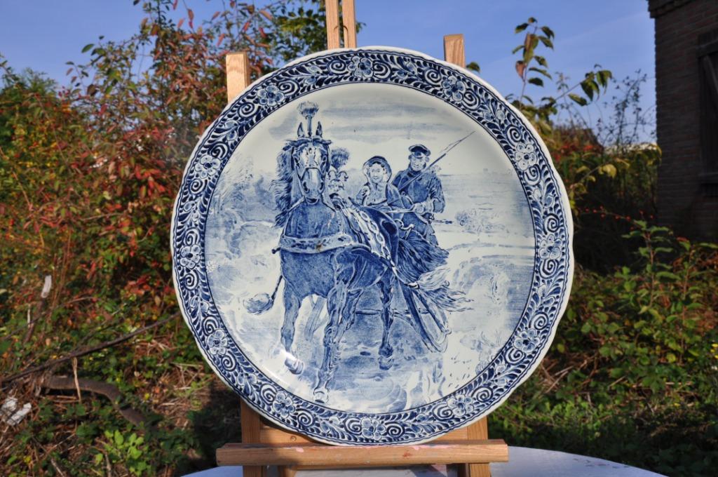 §  grand plat mural boch delft  (34), Enlèvement ou Envoi