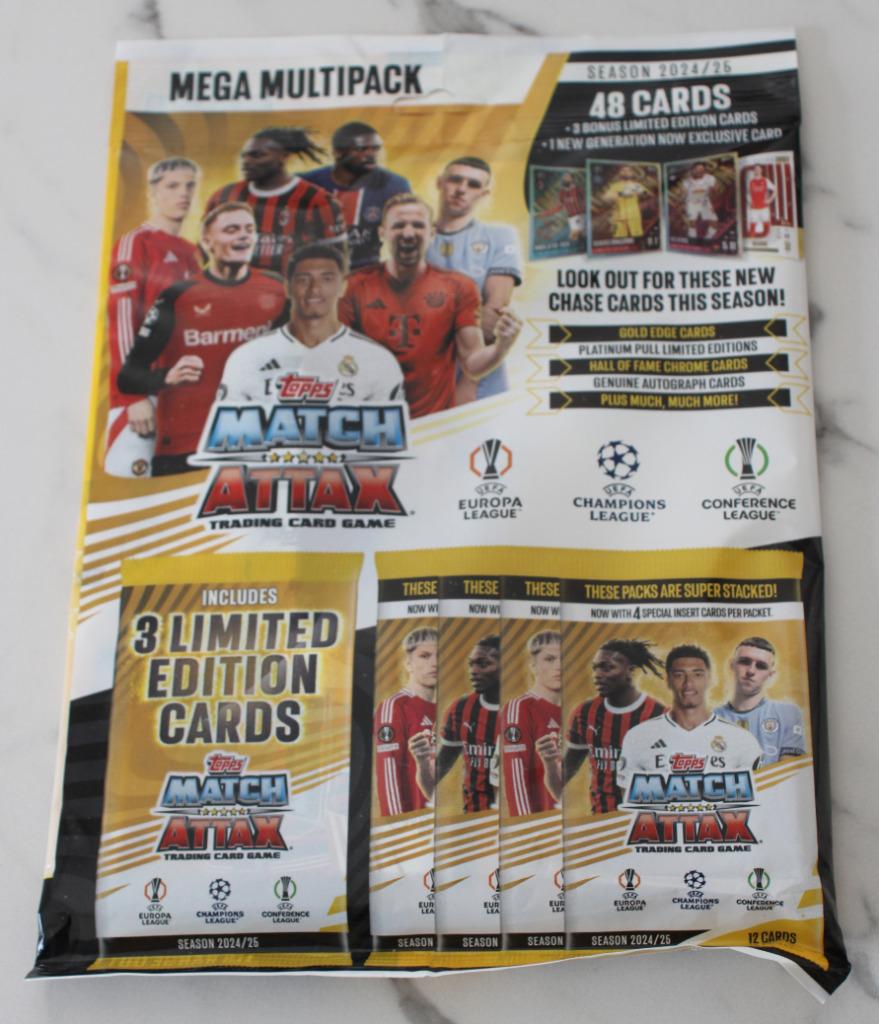 TOPPS MATCH ATTAX SEASON 2024/2025 : 1 Mega Multipack, Ophalen of Verzenden, Nieuw, Poster, Plaatje of Sticker