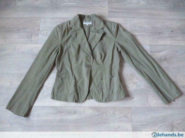 dames blazer 38/M, Ophalen of Verzenden, Gedragen, Maat 38/40 (M), Groen