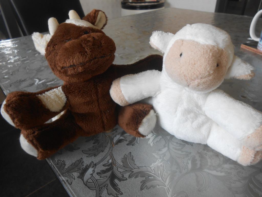 Peluches: 2 petits animaux de la ferme, Enlèvement ou Envoi, Neuf