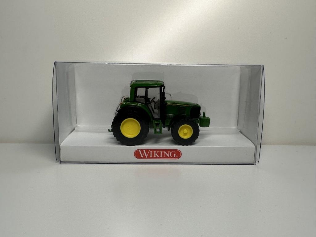 Tracteur Agricole JOHN DEERE 1/87 HO WIKING Neuf + Boite, Ophalen of Verzenden, Nieuw, Hijskraan, Tractor of Landbouw, Wiking